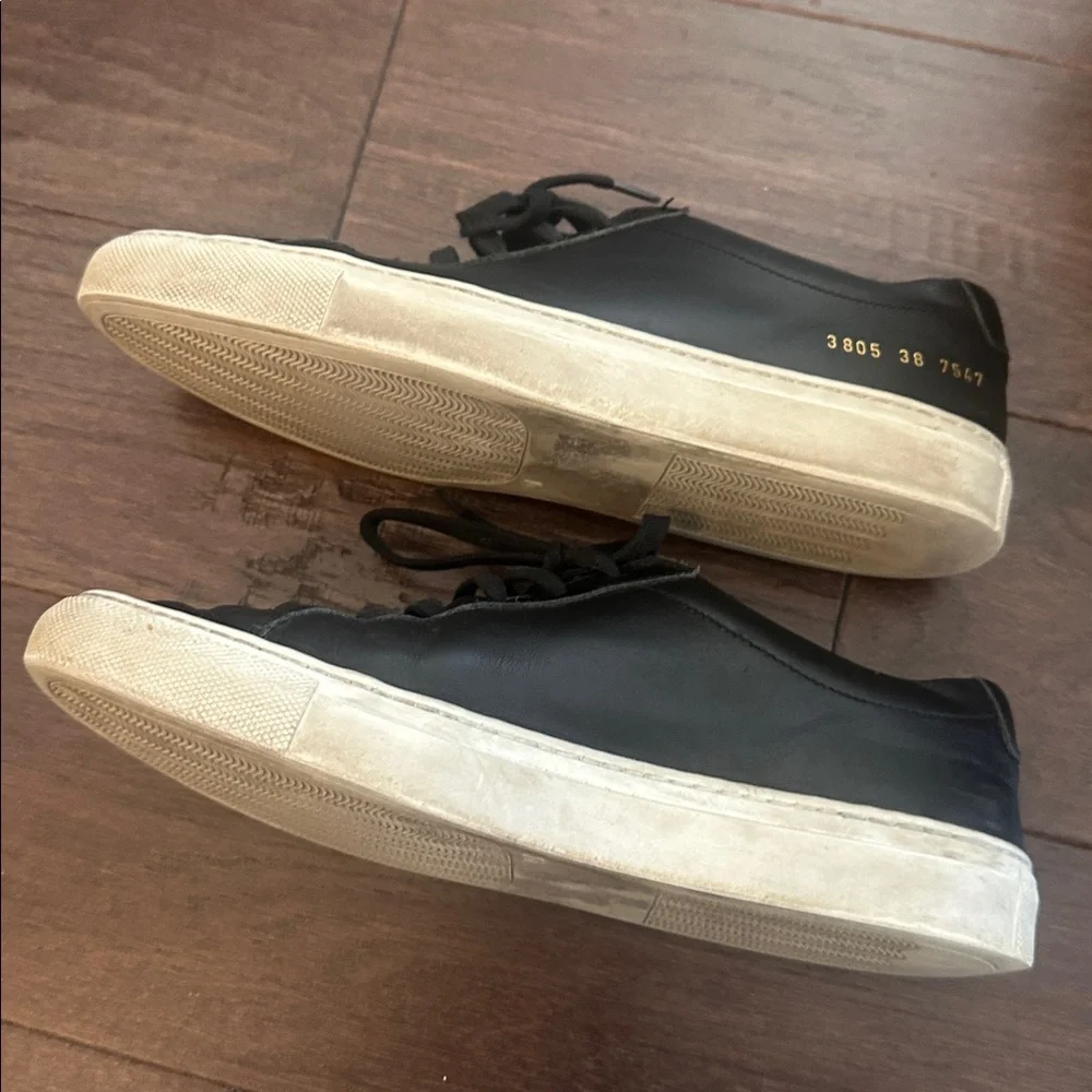 WOMAN BY COMMON PROJECTS black leather sneakers 38 I - Picture 9 of 9